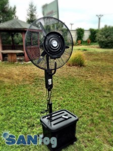 Rozprašovací ventilátor na vodnú paru